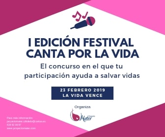CANTA POR LA VIDA – CARTEL